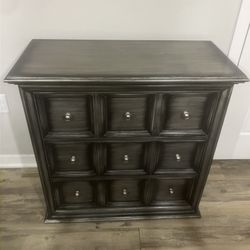Black/smokey Grey 3 Drawer Dresser 