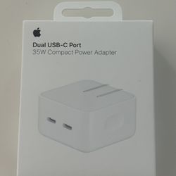 Apple Dual USB -C Port 35W Compact Power Adapter 