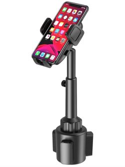 Outsolidep Car Cup Holder Mount, Universal Cupholder Cradle Cell Phone Holder for Car Truck with Adjustable Height, Expandable Base and 360° Rotation,