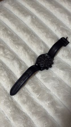 Black fossil watch