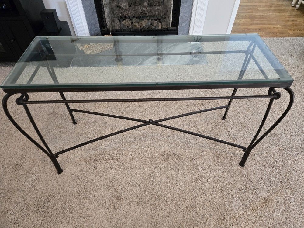 Contemporary Tempered Glass Table