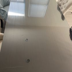 Dining Table W/glass Top 