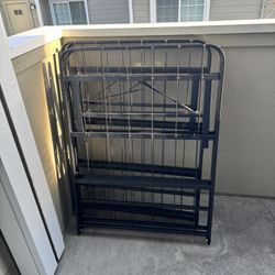 Foldable Queen Metal Bed Frame 