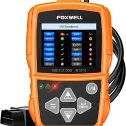 FOXWELL NT201 OBD2 Scanner Code Reader for Cars and Trucks Check Engine Light, Read and Clear Fault Codes, Live Data Diagnostic Tool for All Cars Afte