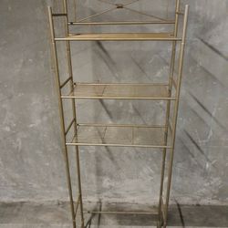 Gold Bathroom Over The Toilet Shelve