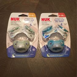 BOY - Orthodontic NUK Pacifier SET - NEW