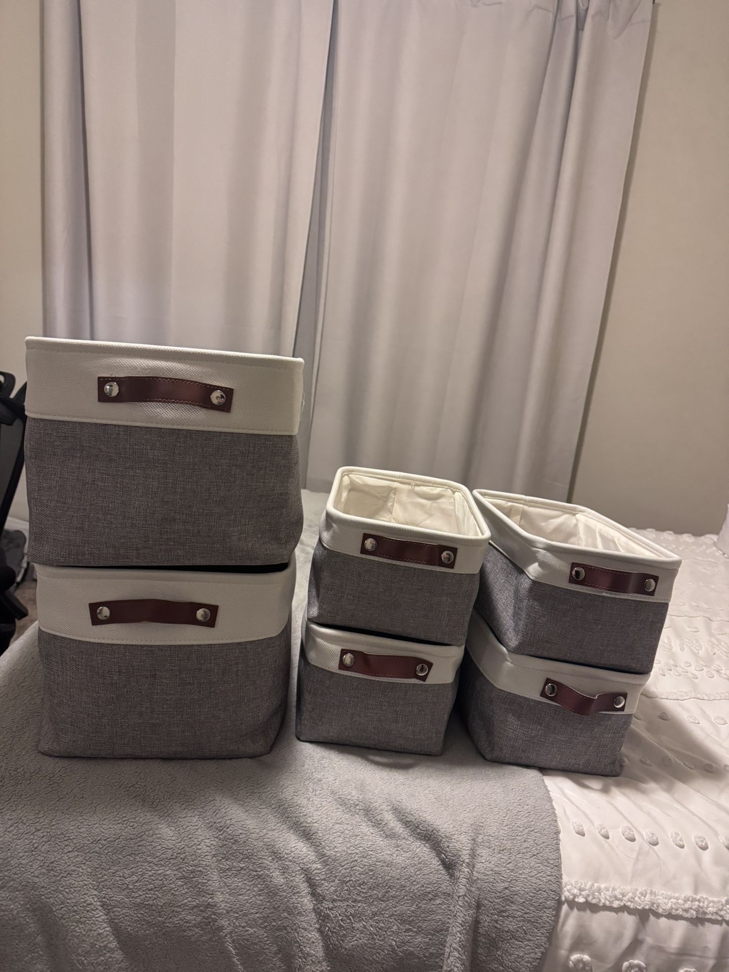 6 Storage Basket Organizers