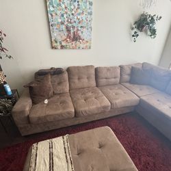 Sectional With Ottoman