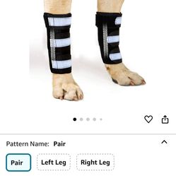 Dog Leg Braces, Front, L/XL