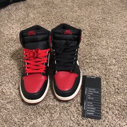 jordan 1 bred toe size 9.5 