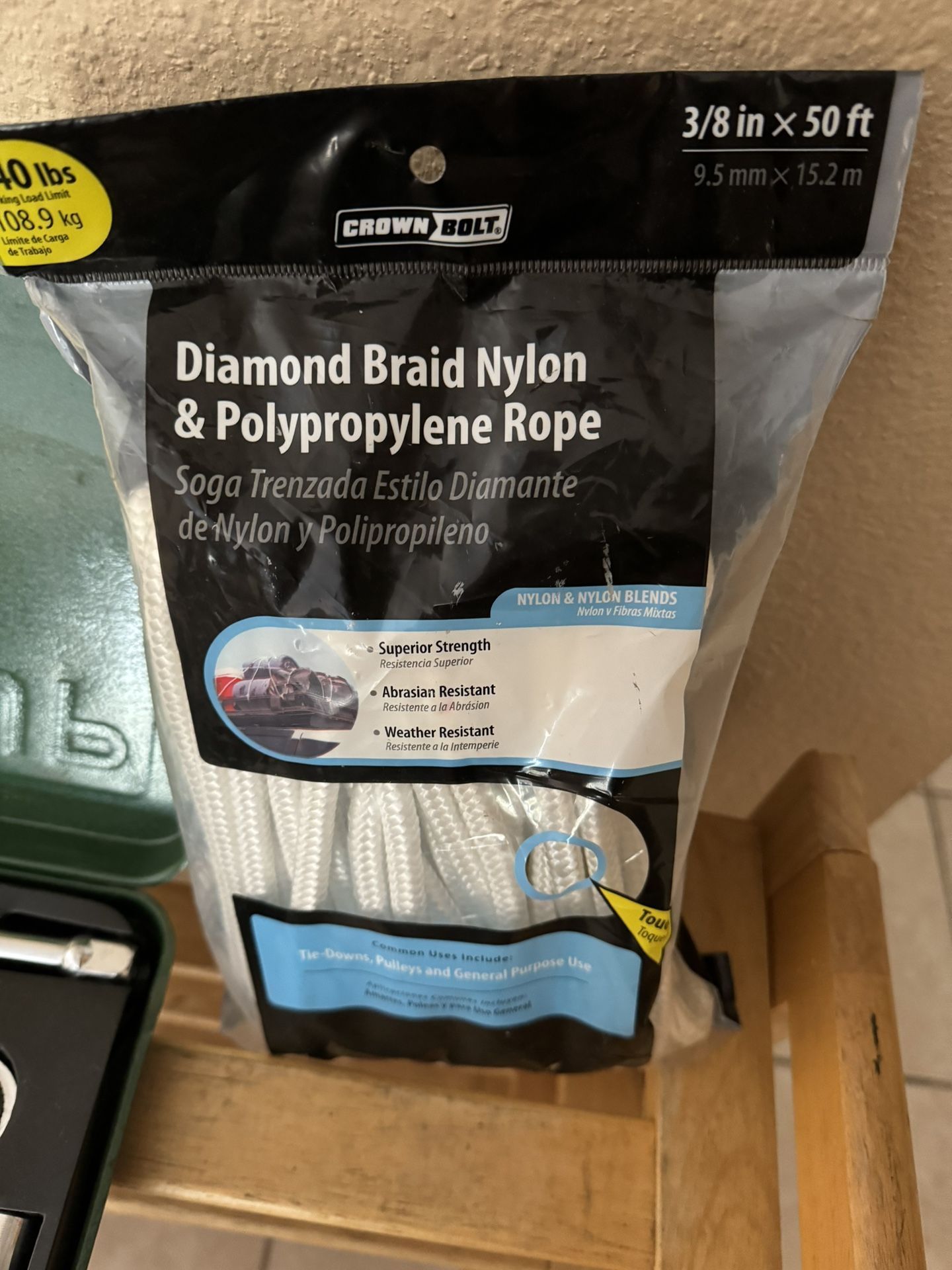 Diamond Braid Nylon & Polypropylene Rope