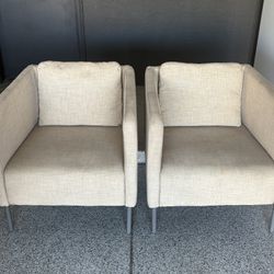 Ikea EKERÖ Armchair Set of 2. Tan Color. Great condition!