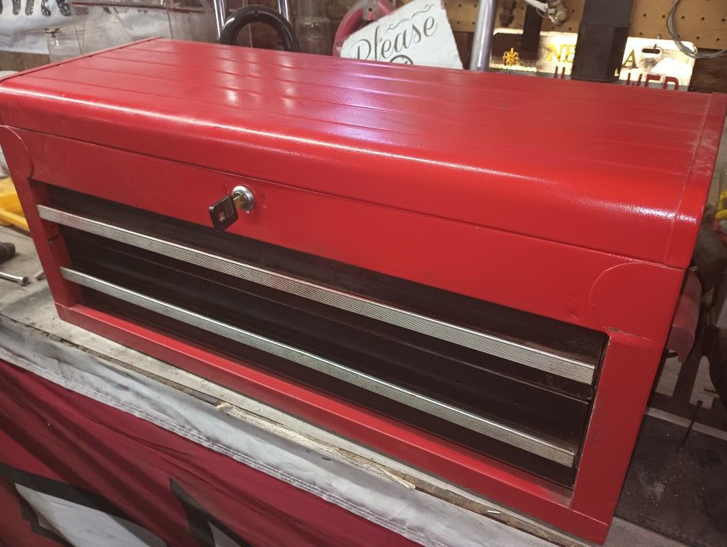 Vintage Craftsman Two Drawer Tool Box