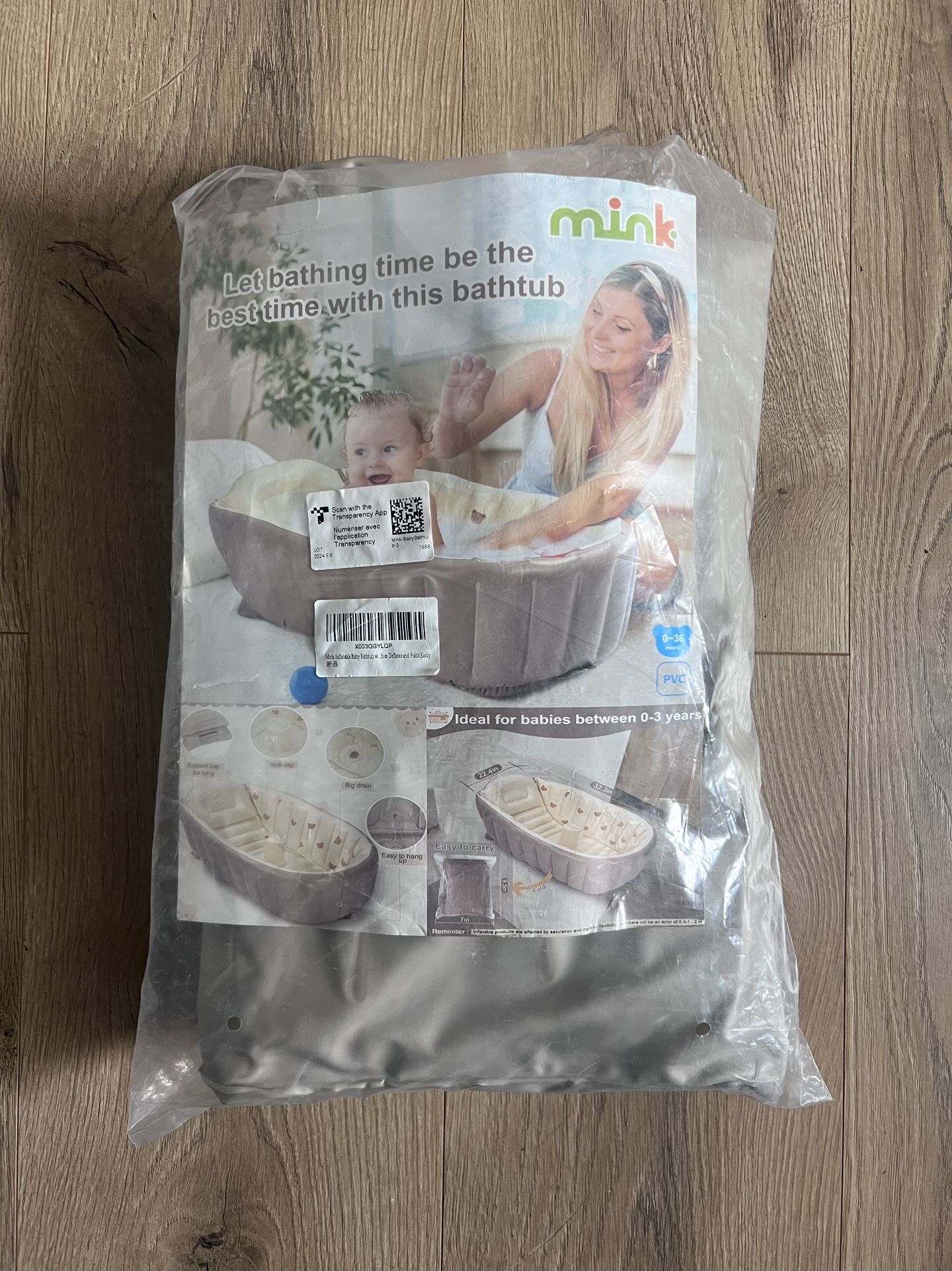 INFLATABLE BABY BATHTUB