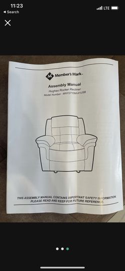 Member's mark hughes rocker recliner sale