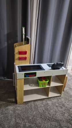 Kids grocery store with play food etc