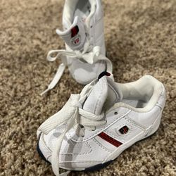 U.S. Polo Assn. Baby boy toddler tennis shoes white size 4 