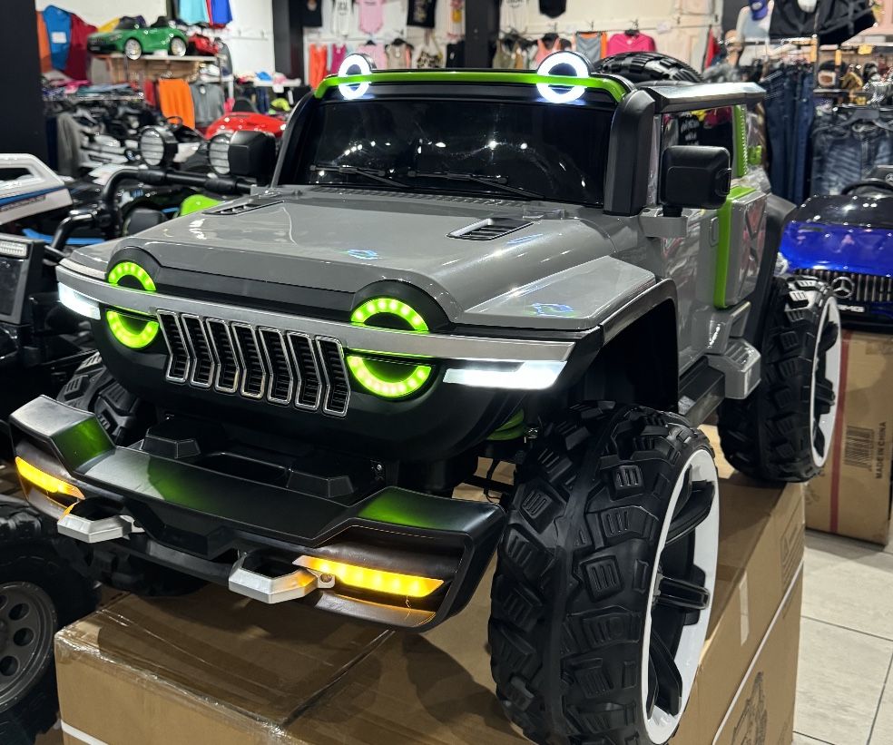 Kids Ride On Bronco Style 12v Battery Power EVA Rubber Wheels Car With Parental Remote Control New