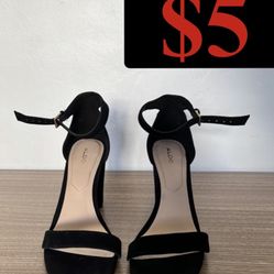 Aldo Black High Heels Women Size 7.5