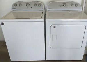WHIRLPOOL High Efficiency Top-Load with Dual Action Spiral Agitator Washer & Electric Dryer Set
