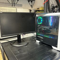 Full Gaming Computer Build, Monitor + Computer