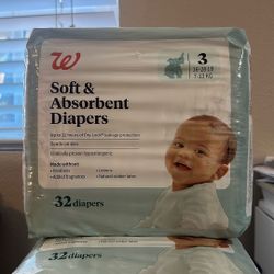 Size 3 Diapers New 32ct X 3=96 In Total Price For All 