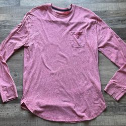 Men’s Size Large L Hollister Long Sleeve Pink 
