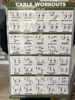 Cable Workout Chart