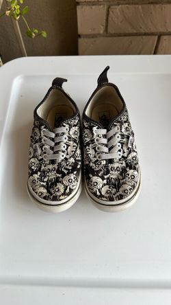 Skull Head Toddler Van Shoes (size 9T) 