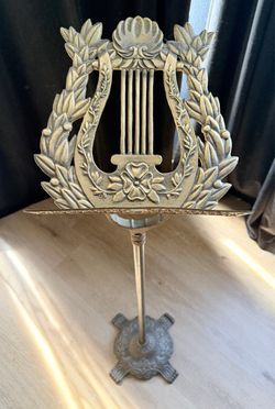 Vintage Cast Bronze/Brass Music Stand – Antique Collector's Item