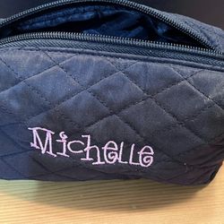 Small Makeup Bag Labeled Michelle 