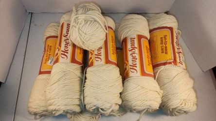 9 skeins plus 1 ball vintage honeyspun yarn