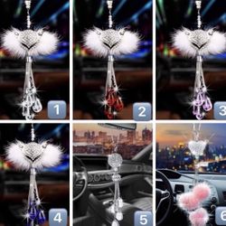 Rearview Mirror Accessories Bling Bling Car Mirror Hanging 