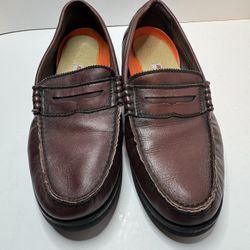 Rockport Roc Sports Brown Leather Loafers Size 10.5W 