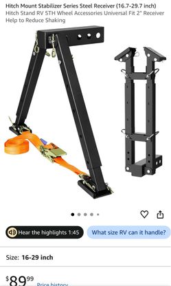VKU Hitch Mount Stabilizer Receiver