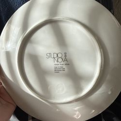 Studio Nova Tivoli White Dinner Plates – Set of 7 