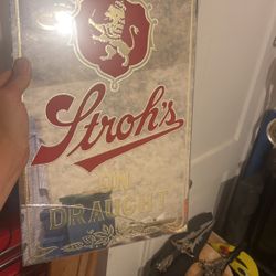 Glass Beer Sign
