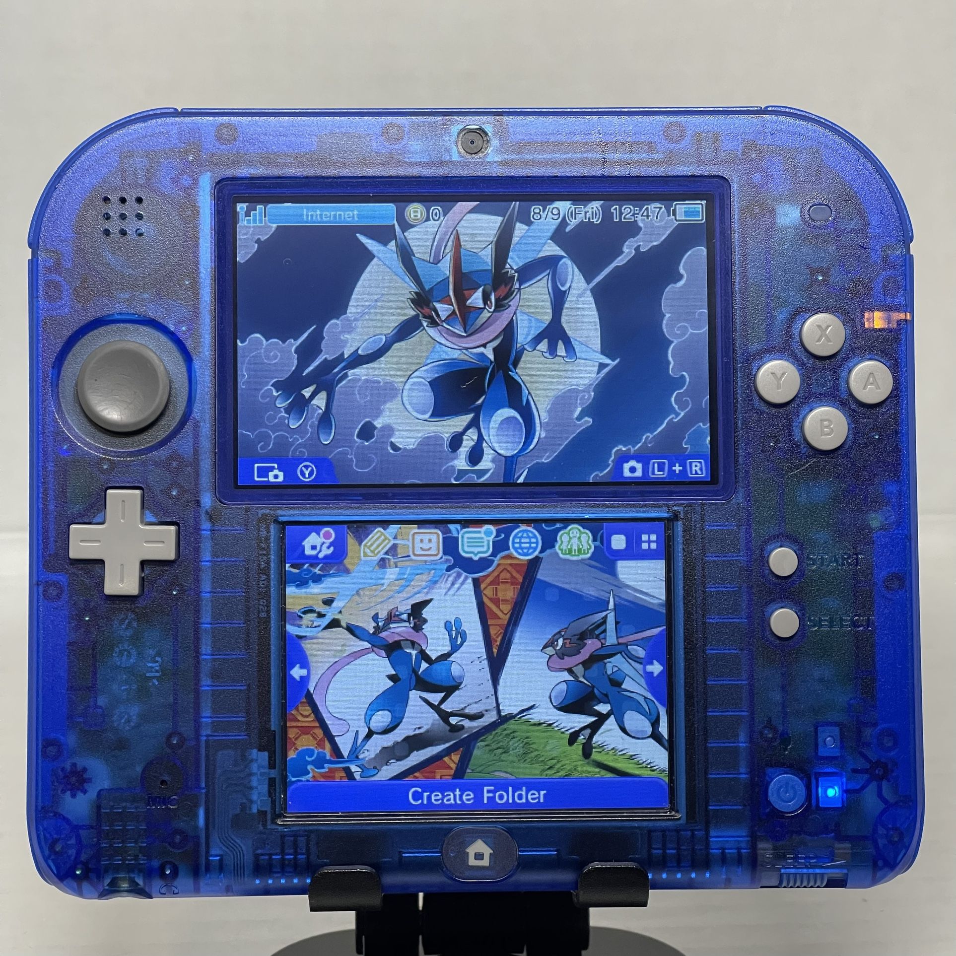 Crystal Blue Nintendo 2DS