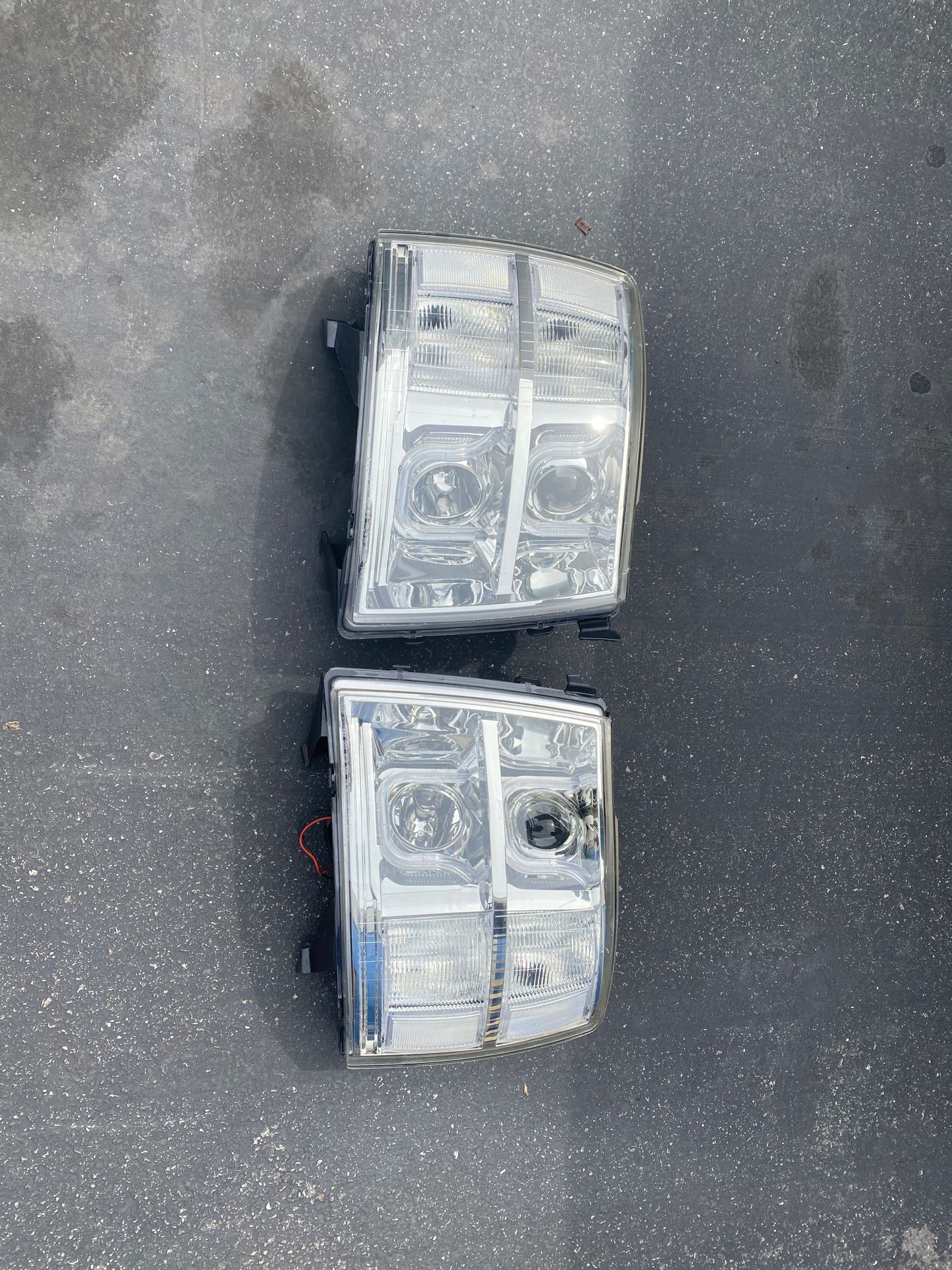 Chevy Silverado headlights Halo