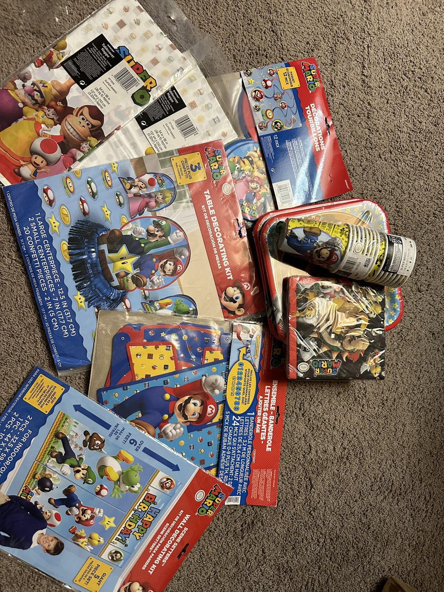 Mario Birthday Decor