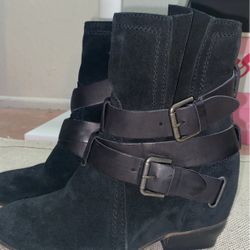 Aldo Black Leather Boots
