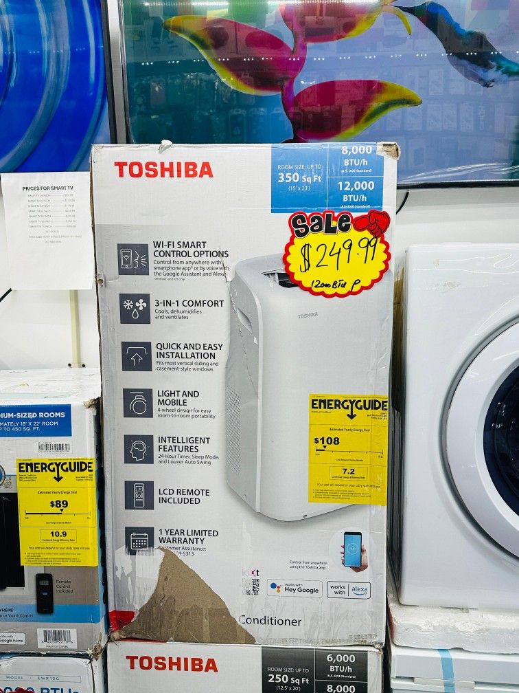 TOSHIBA PORTABLE AC 12K BTU ...