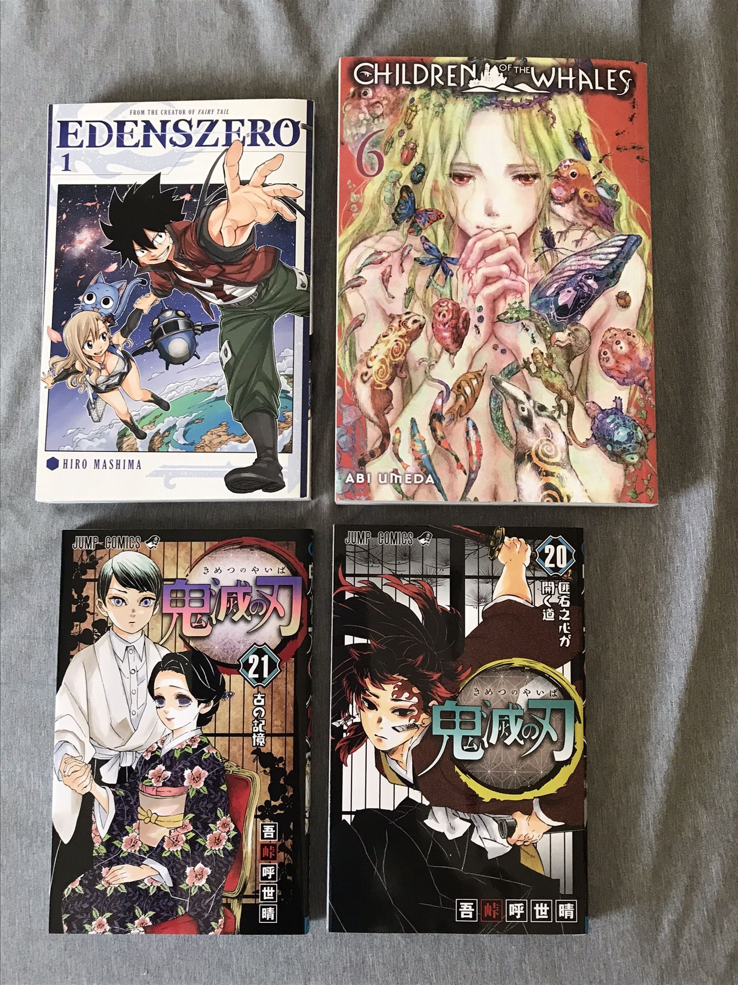 Manga - Demon Slayer, Eden’s Zero, Children Of The Whales
