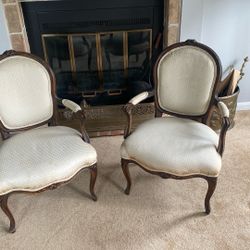 Two Antique Upholstered Chairs 