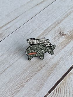 Headache Shark Enamel Pin