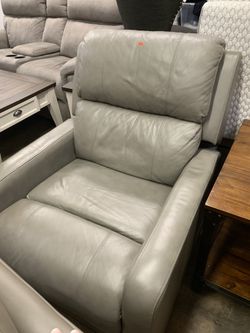 Leather gray Recliner
