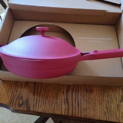 Our Place Always Pan 10.5" Ceramic Nonstick Skillet w/Steamer Basket- Rosa -NEW