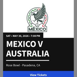 Mexico Vs Australia Game 