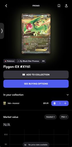 Pokémon Flygon-EX XY61 PSA 9