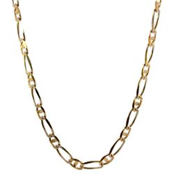 14k Yellow Gold 22” Inch Figaro Chain Necklace GP3100941